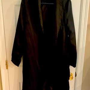 Long duster coat with stunning Asian print